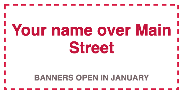Your name over Main Street logo